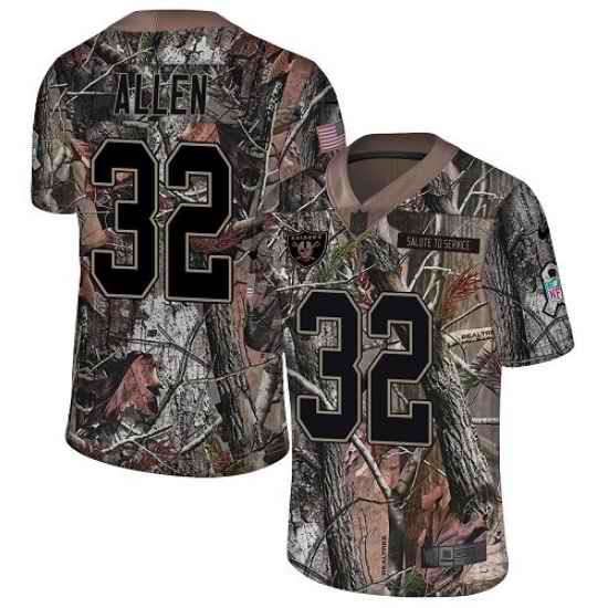 Nike Raiders #32 Marcus Allen Camo Men Stitched NFL Limited Rush Realtree Jersey